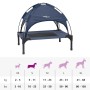 vidaXL Hundebett Marineblau 62 x 48 x 61 cm Stahl 42008177_11