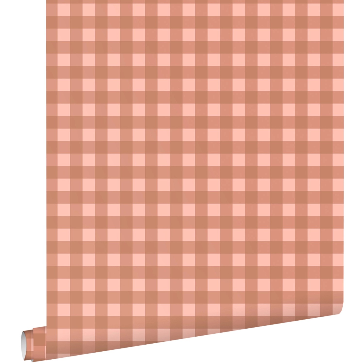 ESTAhome Tapete Karomuster Terrakottarosa 50 x 900 cm günstig online kaufen