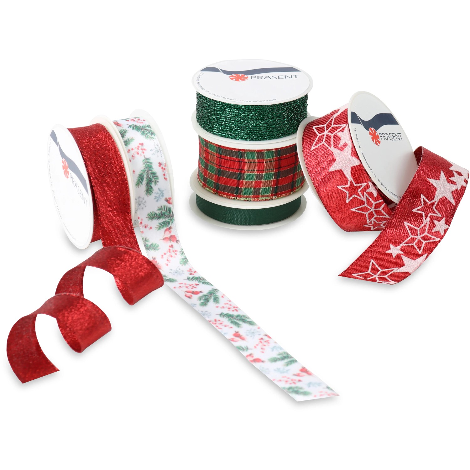 Caninedesign Weihnachts-Hundehalsband – Nylon, 2,5 Cm Breit, Verstellbar, Größe M (13-19 Zoll), Rot-grün Mit Bäumen