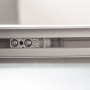 inova Glasschiebetür Klar 10 Felder 880 x 2035 mm Komplettset in Schwarz mit Stabgriff inkl. 2Seitiger Softclose_5