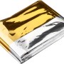 Gold-silberne Rettungsdecke, 160x210 cm, gefaltet. Pannenhilfe & Erste Hilfe Ausrüstung.