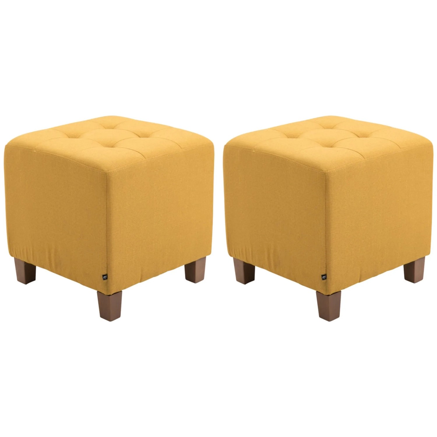 CLP 2er Set Sitzhocker Pharao Gelb