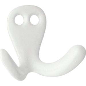 Weißer Metall Wandhaken 1134 zur einfachen Montage.