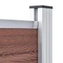 vidaXL Zaunelement WPC 180x146 cm Braun 148980_5