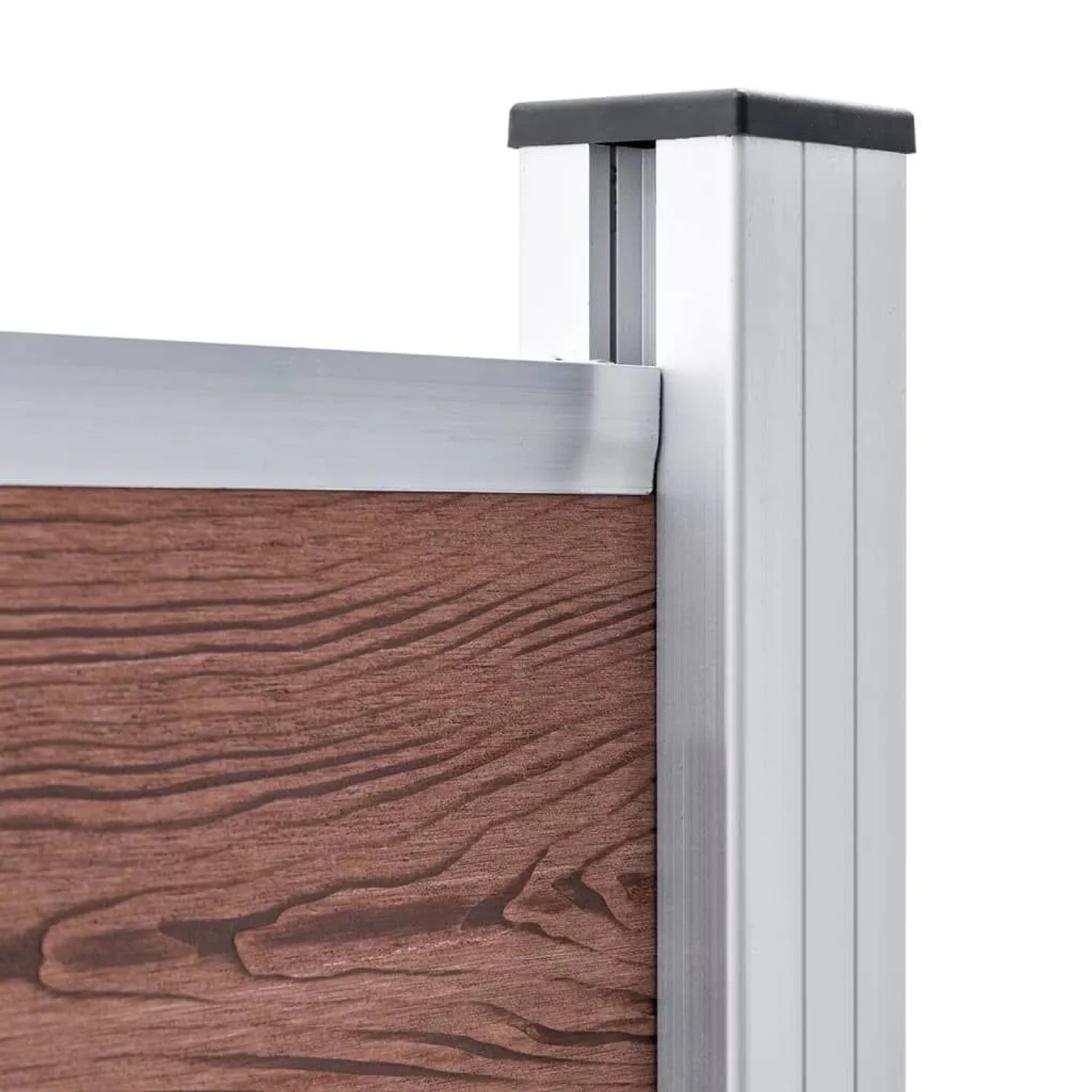 vidaXL Zaunelement WPC 180x146 cm Braun 148980_5
