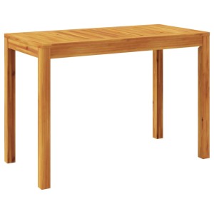 vidaXL Garten-Esstisch aus Akazienholz, 110x55x75 cm. Gartentisch für Terrasse und Garten.