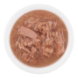 Lucky Lou Katzen-Nassfutter Thunfisch Apfel in Brühe, Detailansicht.