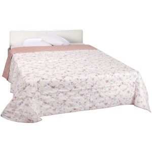 Bestlivings Tagesdecke Florina mit Blumenmuster auf Bett, Decken & Überwürfe für Schlafzimmer Deko.