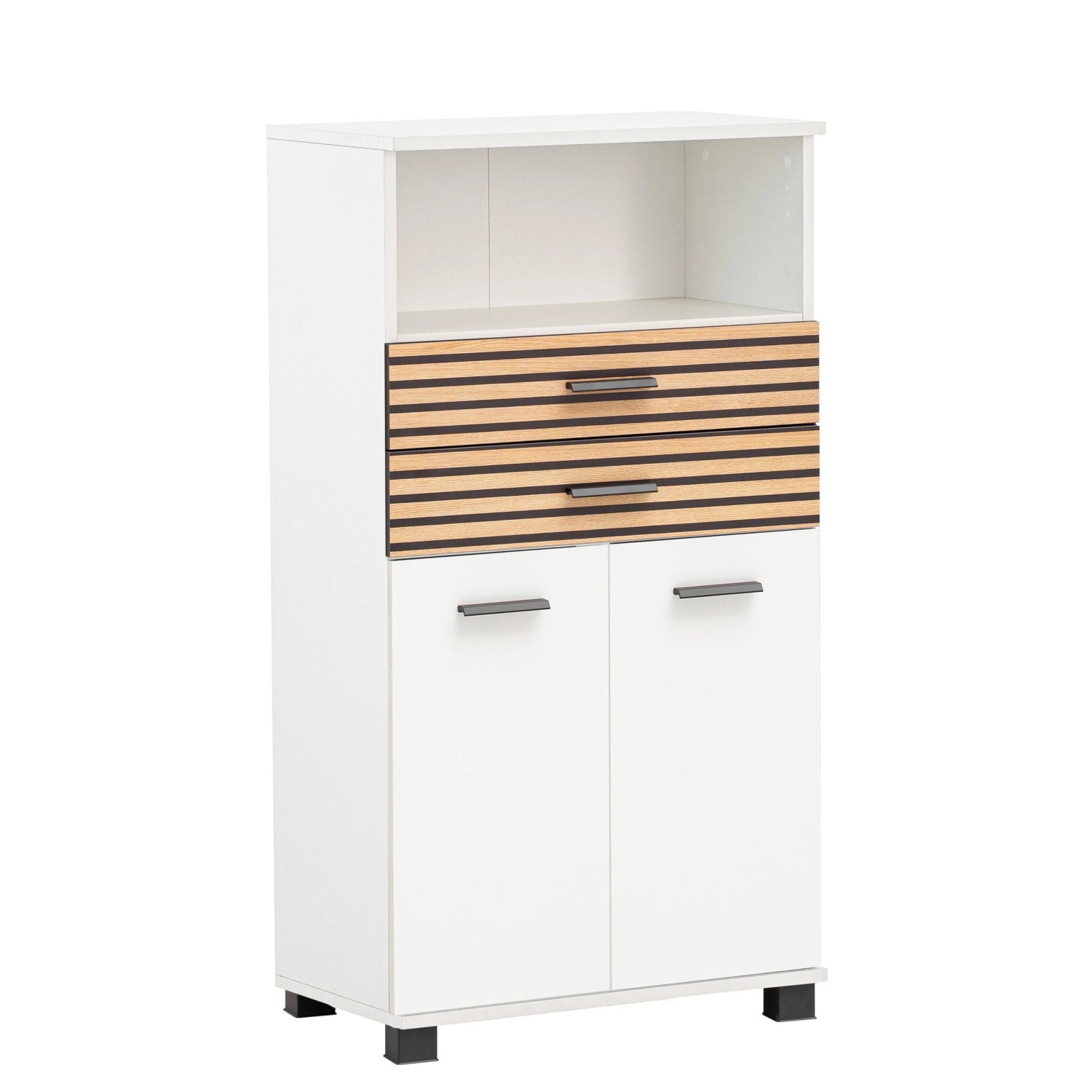 Schildmeyer Highboard Katta HB 600 Weiß-Matt 110,5 cm x 32,6 cm x 59,8 cm