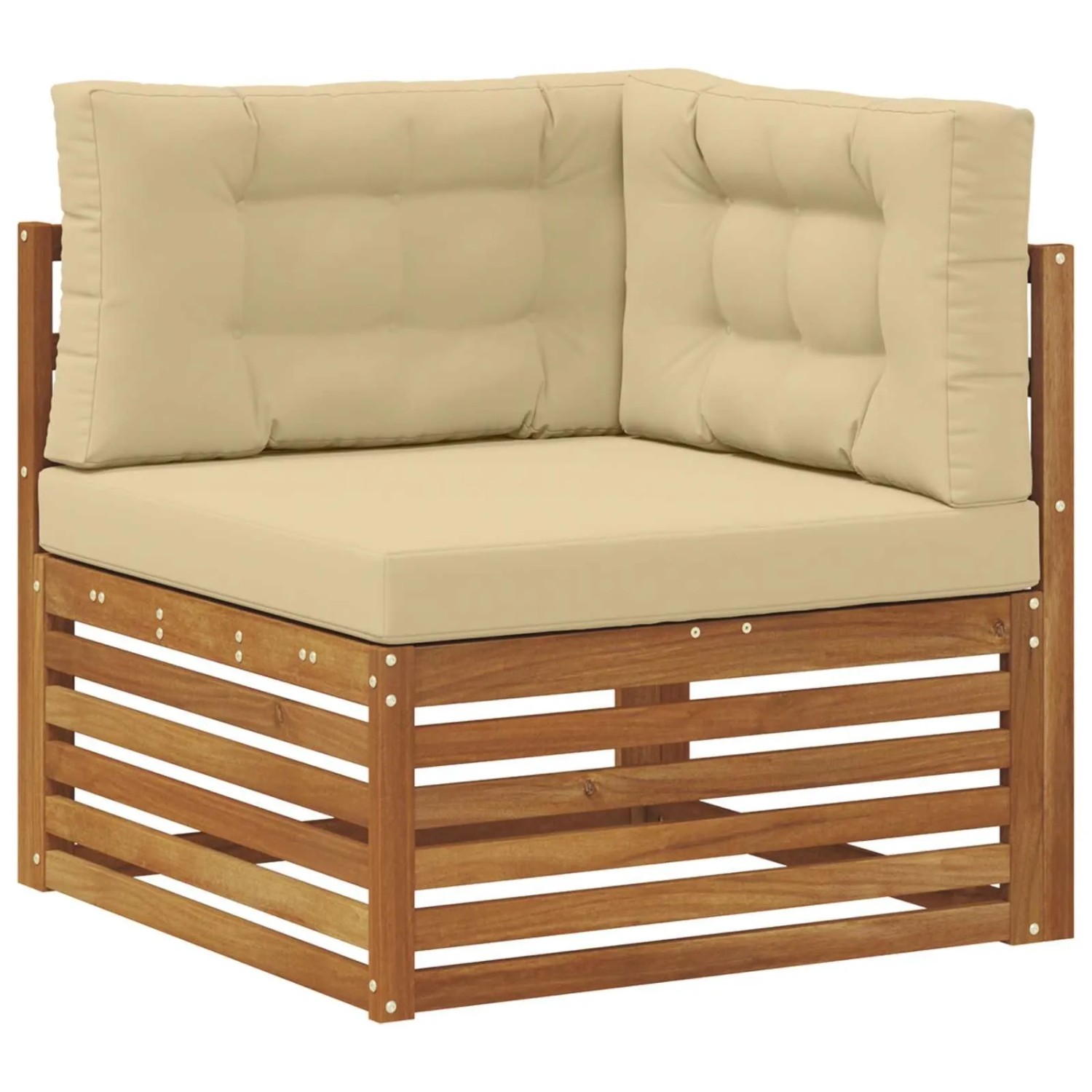 vidaXL Outdoor Ecksofa Massivholz Akazie Natur 900571
