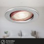 Briloner LED-Einbaustrahler aus Aluminium, runder, schwenkbarer Spot für Innenräume.