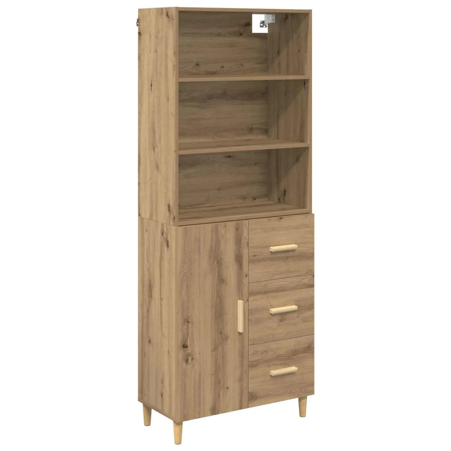 vidaXL Highboard Artisan-Eiche 69,5 x 32,5 x 180 cm Holzwerkstoff 3415935 günstig online kaufen