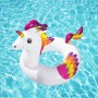 Bestway Schwimmring Einhorn im Wasser, buntes Design für Badespaß.