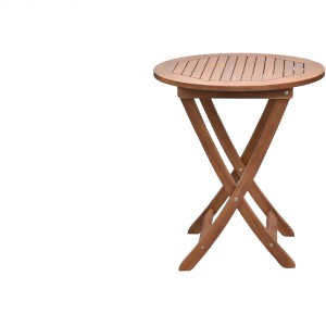 Runder Merxx Klapptisch aus Akazie, Ø 65 cm, ideal für Balkon und Garten.
