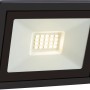 Schwarzer LED Außenstrahler FL 7W aus Aluminium für Garten & Terrasse.