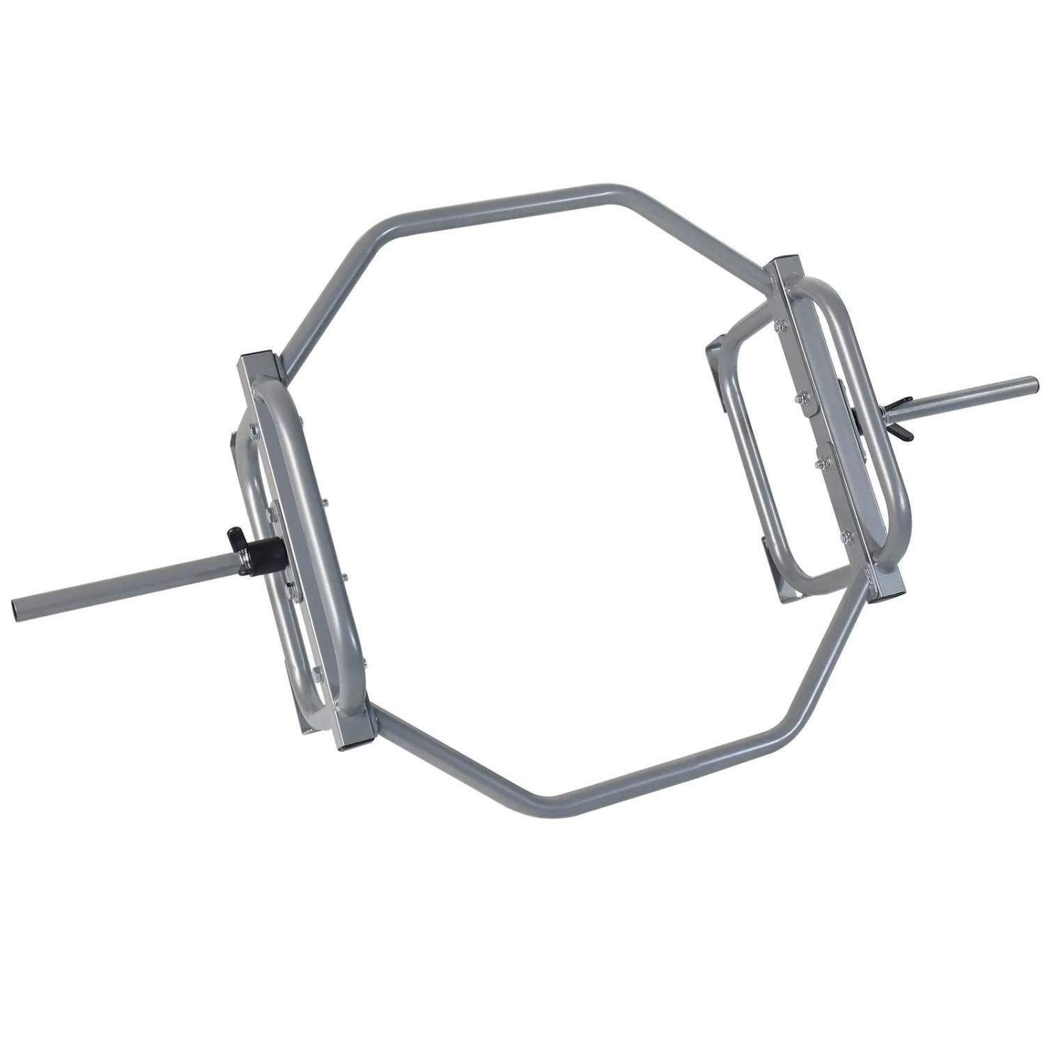 CCLIFE Hex Bar Trap Bar Hantelstange Kniebeugen Kreuzheben 2 x 10 kg Silber