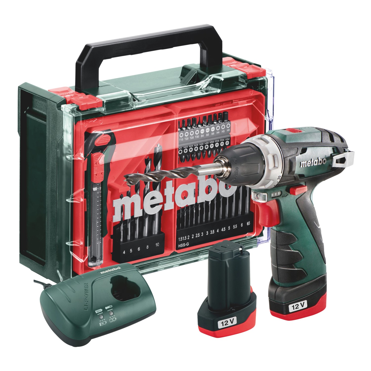 Metabo Akku-Bohrschrauber PowerMaxx BS Basic Set 41-teilig Zubehör günstig online kaufen