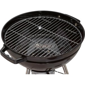 Schwarzer Holzkohle Kugelgrill Cleveland Ø 43 cm mit verchromtem Grillrost.