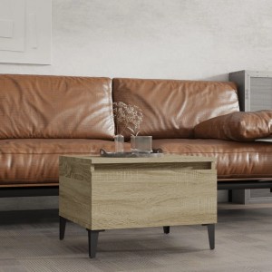 vidaXL Beistelltisch Sonoma-Eiche mit Schublade, Holzwerkstoff, 50x46x35 cm.