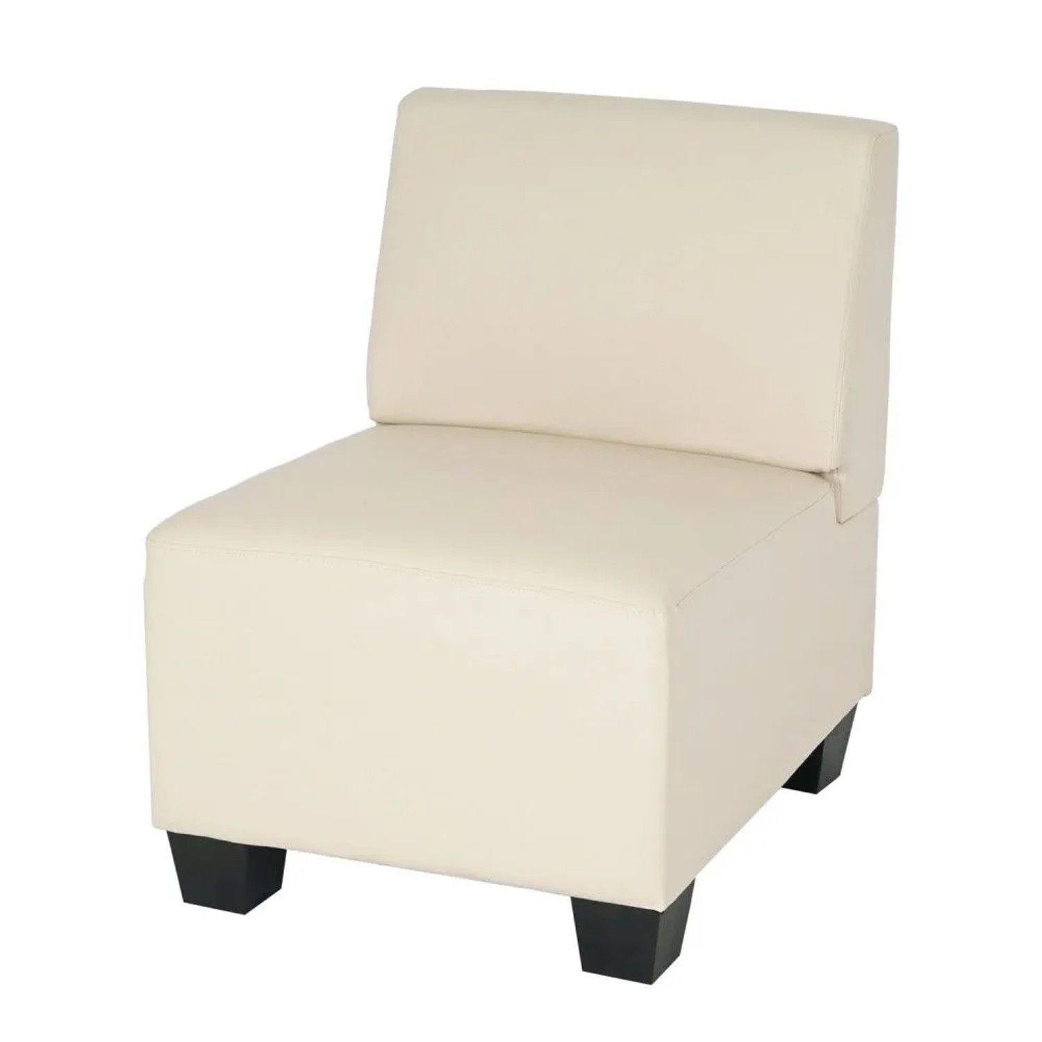 MCW Modular Sessel ohne Armlehnen Mittelteil Moncalieri Kunstleder Creme
