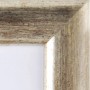 Holz-Bilderrahmen in Silber/Gold Optik, 10x15 cm, Detailansicht.