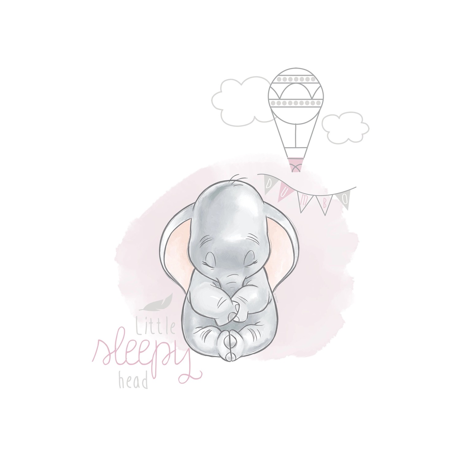 Komar Wandbild Dumbo Sleepy 30 cm x 40 cm günstig online kaufen