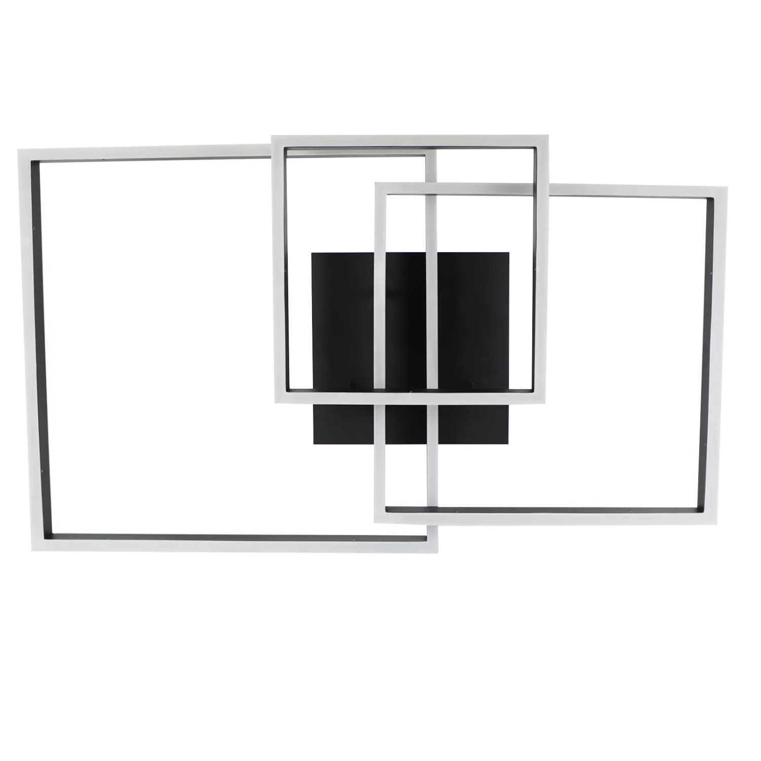NETTLIFE LED Deckenleuchte aus Metall L82cmSchwarz-1