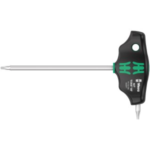 Wera Torx Quergriff-Schraubendreher TX10 mit Haltefunktion, ideal für hohe Drehmomente.