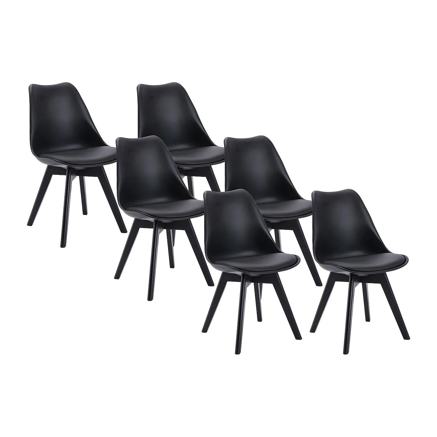 Vente-unique Stuhl Jody Schwarz 49 cm