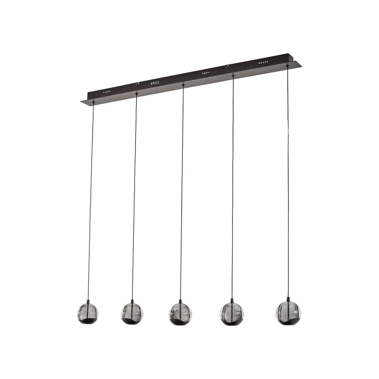 Lucande LED Pendelleuchte Hayley 10036262 Modern in Transparent aus Glas 5- günstig online kaufen