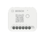 Weißes Bosch Smart Home Modul für Licht- und Rollladensteuerung mit QR-Code und sechs Anschlussklemmen.