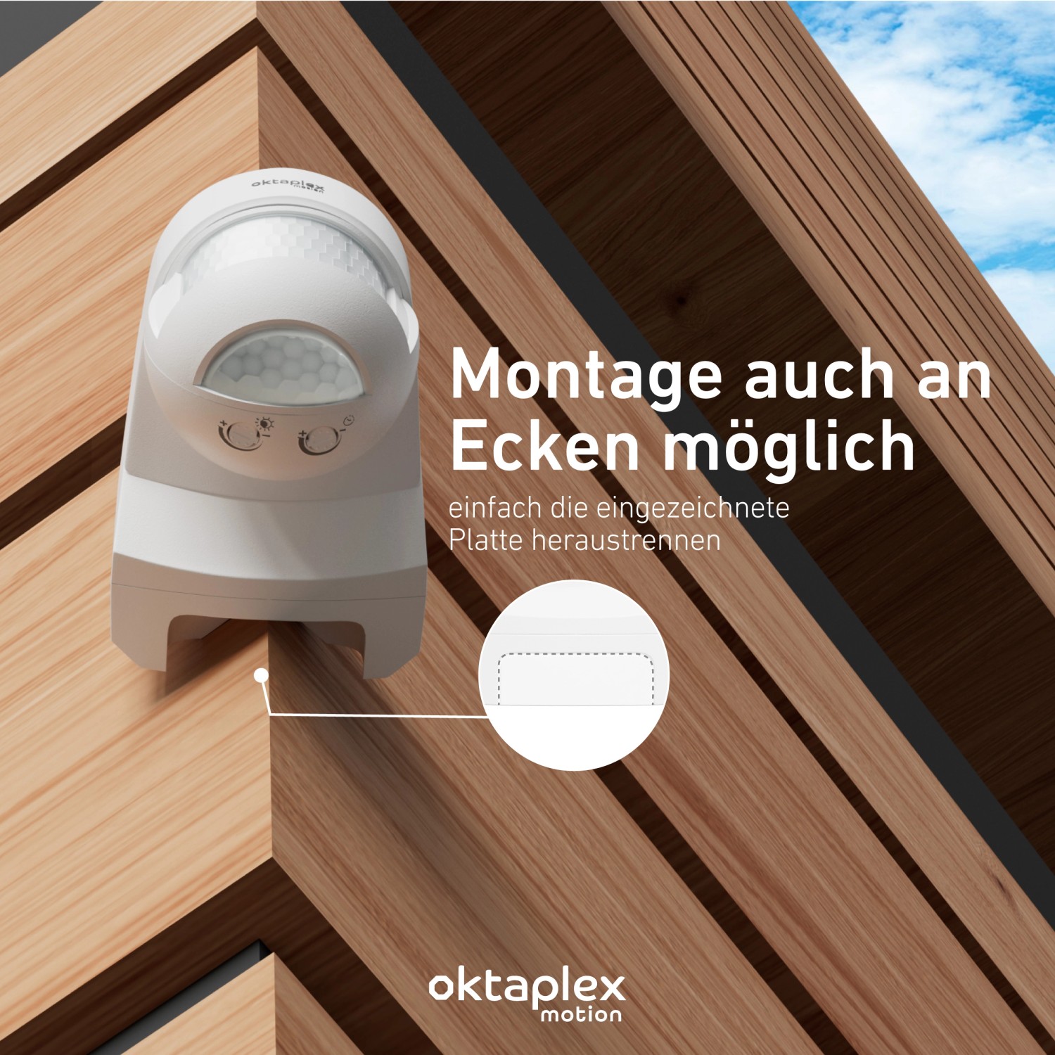 Bewegungsmelder Infrarot Wand/Decke Innen/außen Aufputz/Unterputz LED Geeignet E - Foto 4