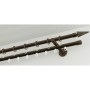 Gardinia Endstück Chicago Spitze, Bronze, für 20 mm Stangen. Stilvolle Garnitur für Gardinen.