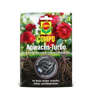 Compo Wurzel-Turbo 50g Packung für kräftiges Wurzelwachstum bei Pflanzen.