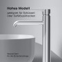 AM.PM Waschtischarmatur Spike, hohe Chrom Armatur für Aufsatzwaschbecken im Bad.