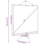 Weiße Beamer Leinwand 81 Zoll auf Stativ, 1:1 Format. Maße 155x151 cm. Video-Zubehör.