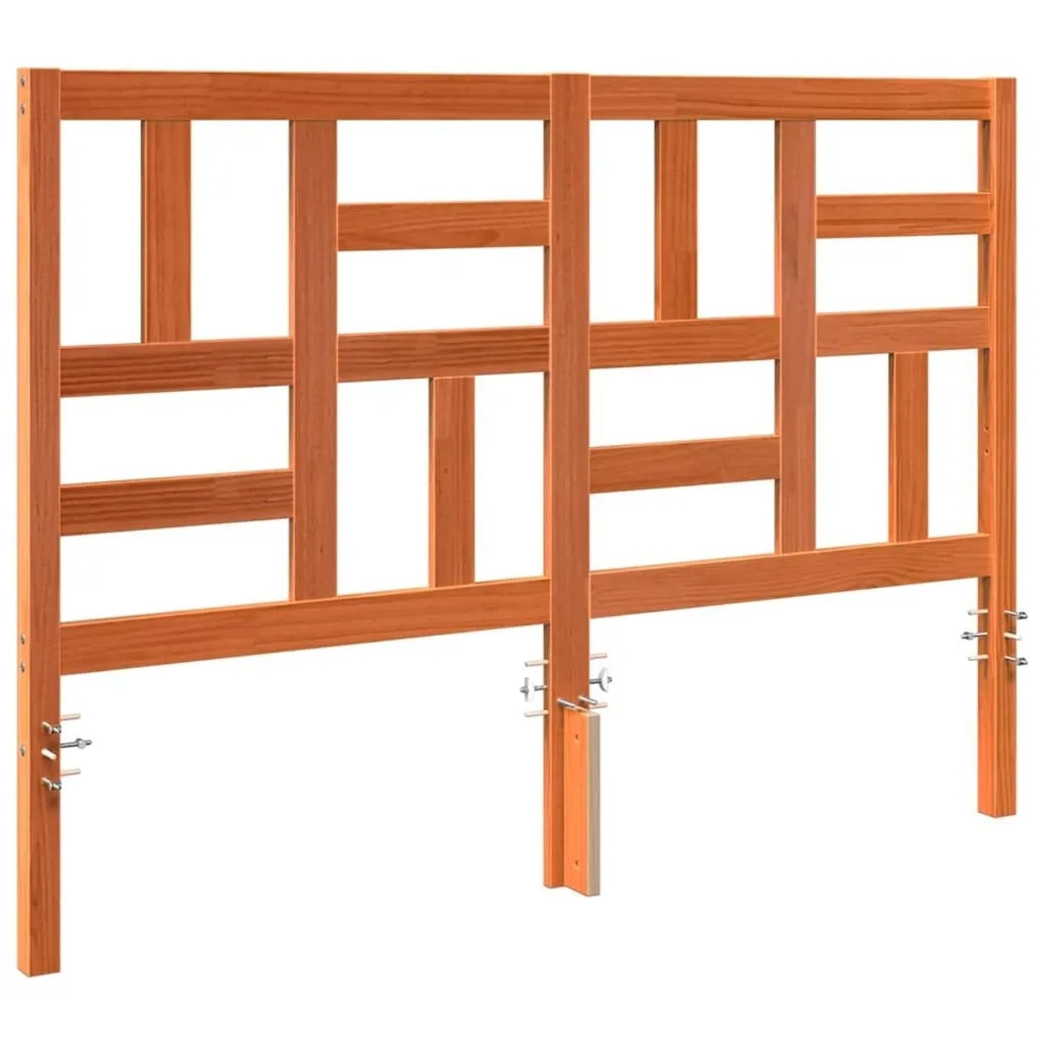 vidaXL Bettkopfteil Wachsbraun 145,5 x 4 x 104 cm Massives Kiefernholz 867397