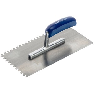 LUX Glättekelle Classic, 6x6 mm Zahnung, für Fliesen- und Fußbodenkleber.