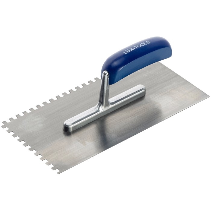 AKTION: Zahnkelle 6x6mm DEWEPRO Aufstreichkelle Edelstahl Zahnspachtel Putzkelle