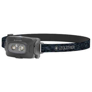 Ledlenser HF4R Core Stirnlampe, schwarz. Kompakte, wasserfeste Taschenlampe mit verstellbarem Kopfband.