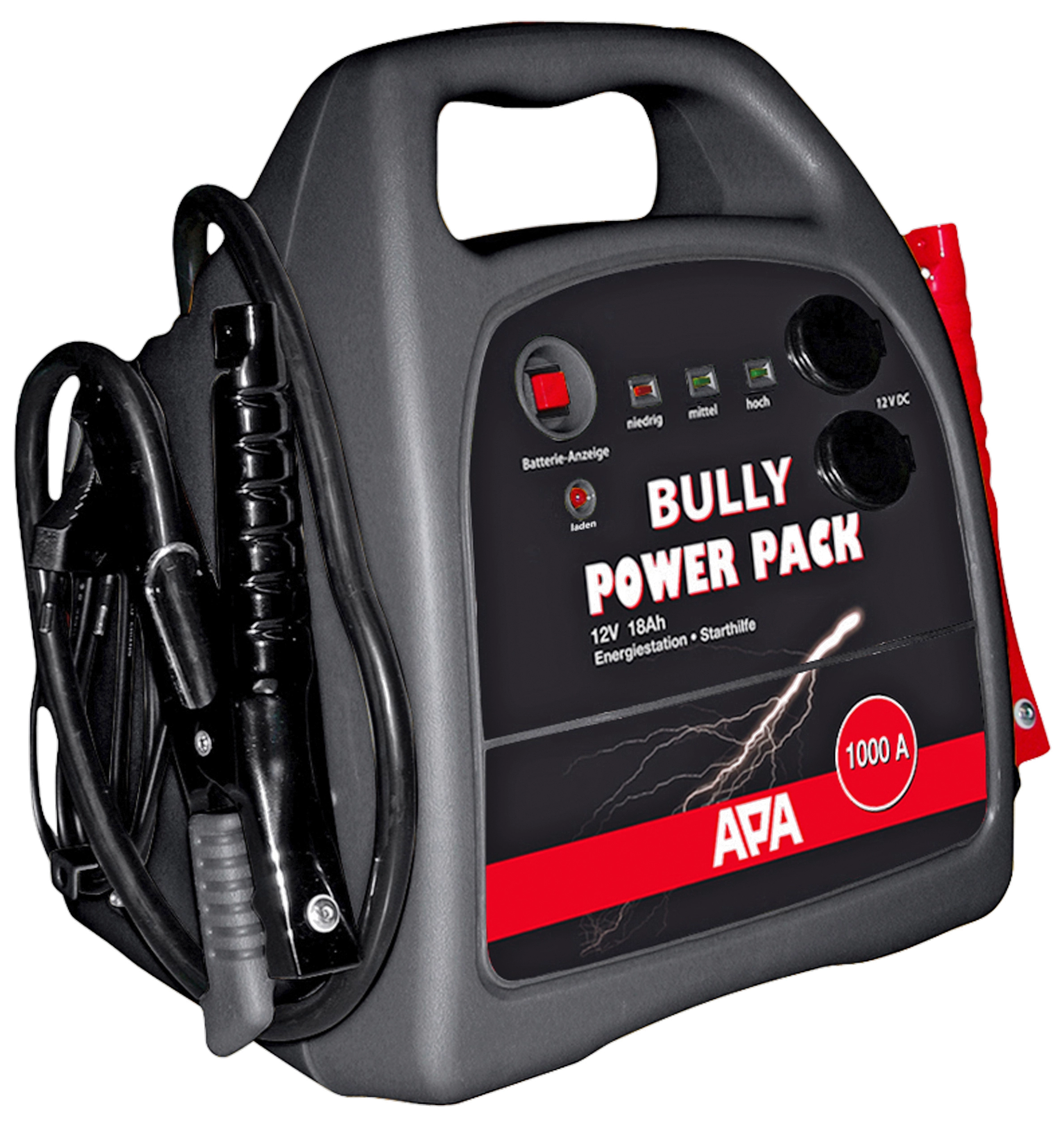 mobile Starthilfe Power-Pack 1000A 12V APA Bully Smart Stromquelle 18000  mAh