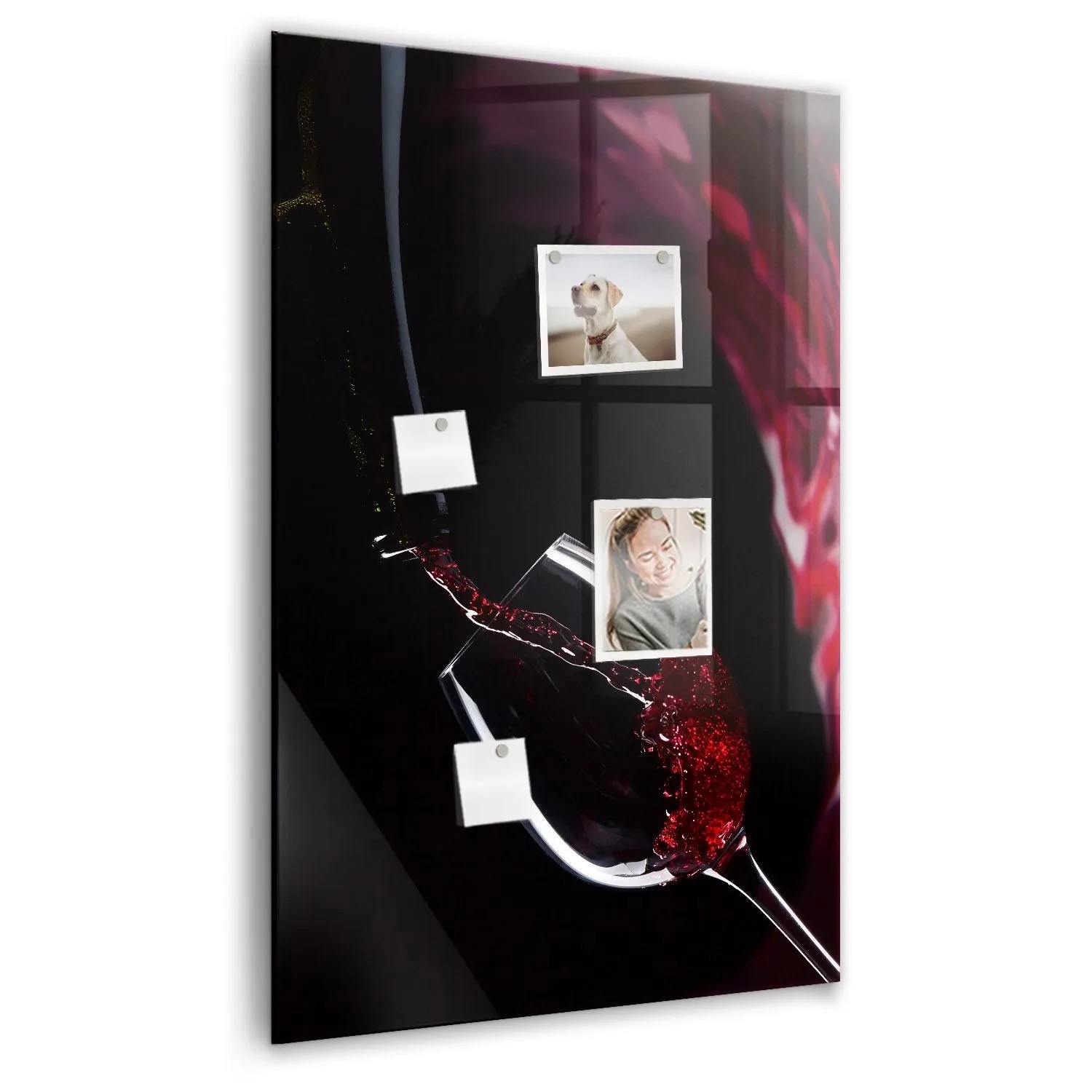 Tulup Magnettafel Beschreibbar Verschütteter Wein 60x90 cm Magnettafel Küch günstig online kaufen