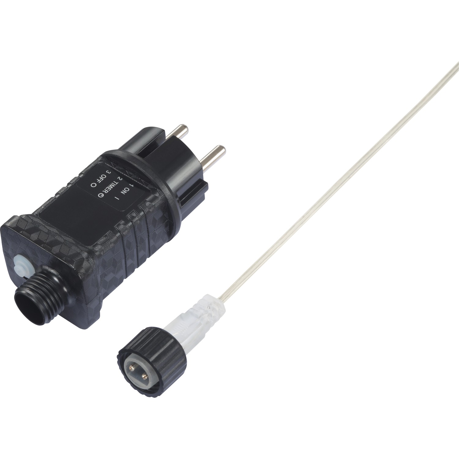 Netzteil und Zuleitung für Lichtervorhang Sterne mit 40 LEDs, warmweiß.