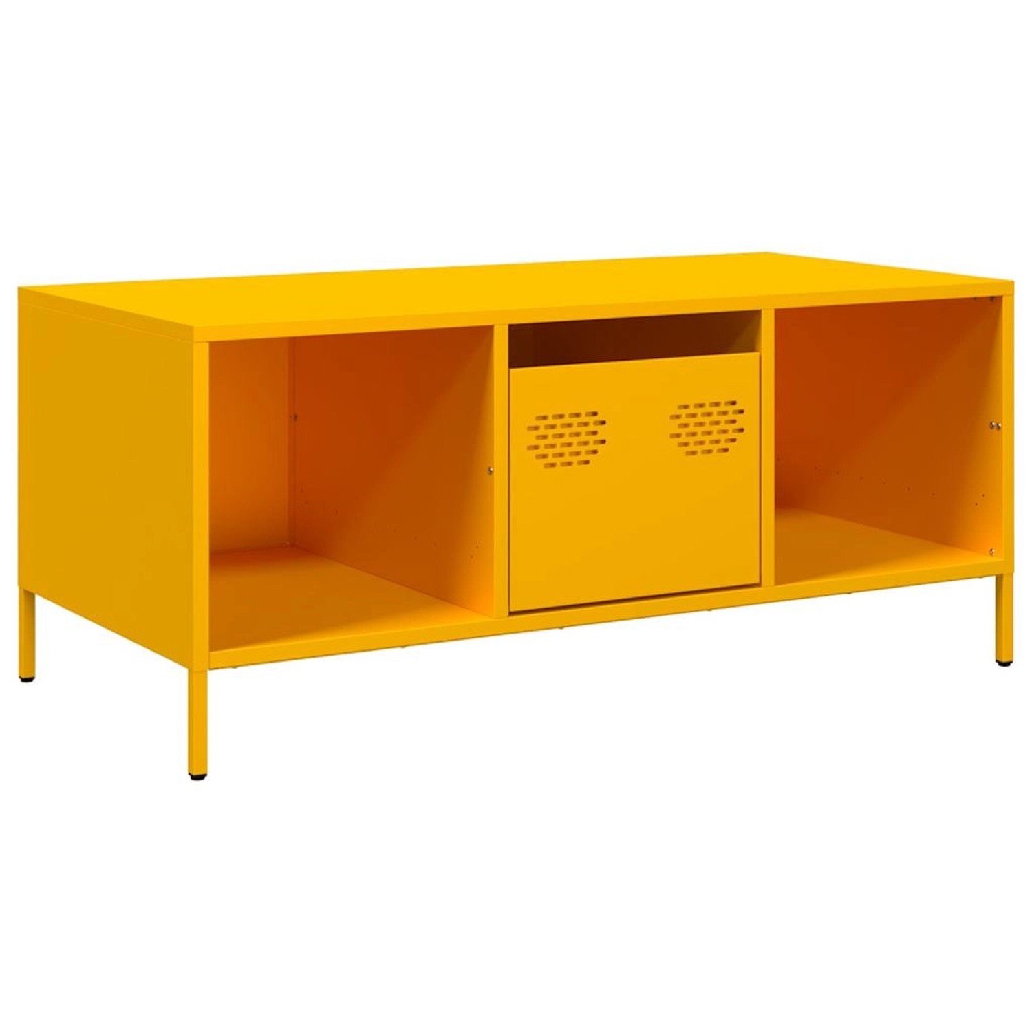 vidaXL Couchtisch Senfgelb 101,5x50x43,5 cm Kaltgewalzter Stahl 851277 günstig online kaufen