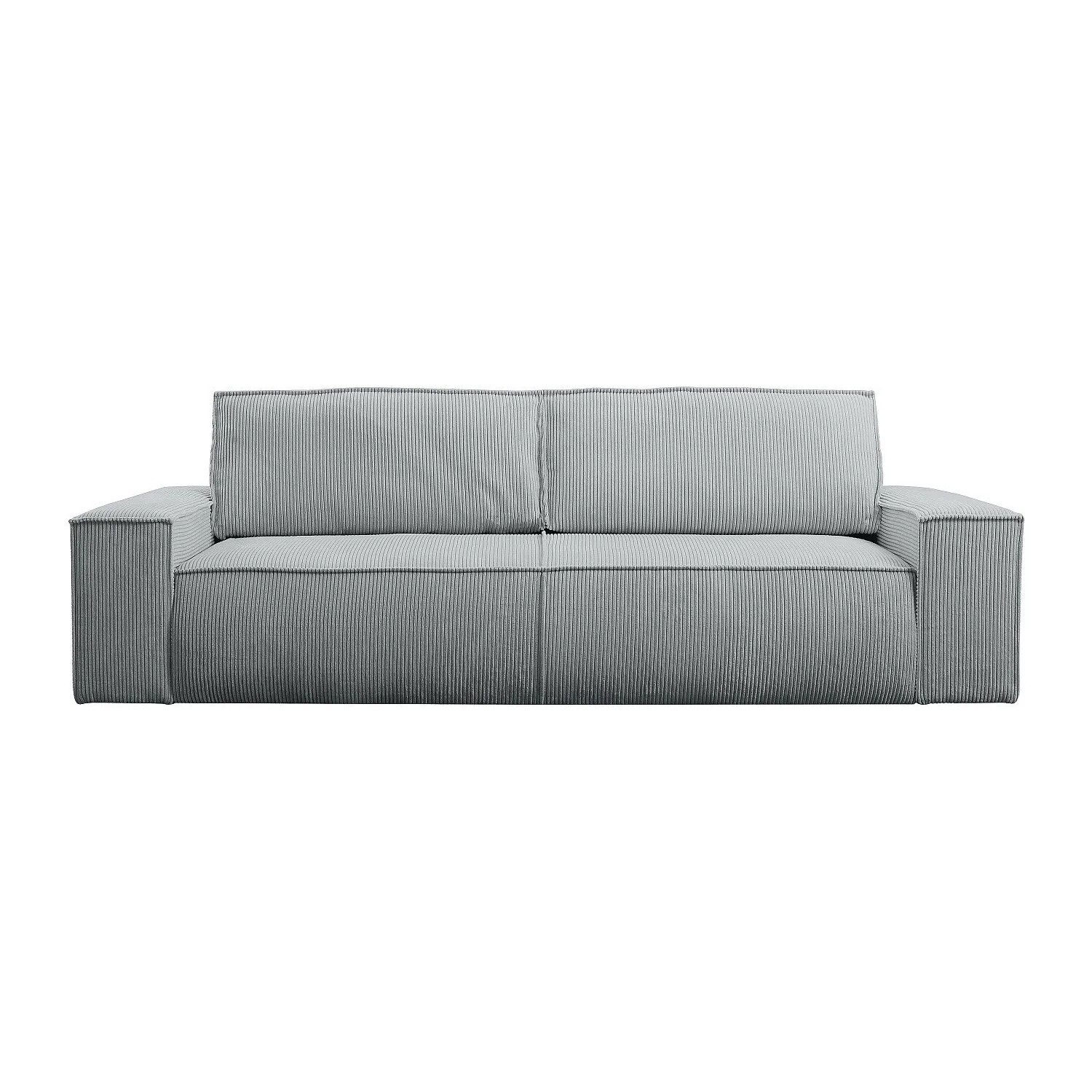 Vente-unique Schlafsofa Amelia Hellgrau 257 cm
