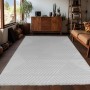 Ayyildiz Kurzflorteppich Sahara, silberner Teppich mit geometrischem Muster, 240x340 cm.