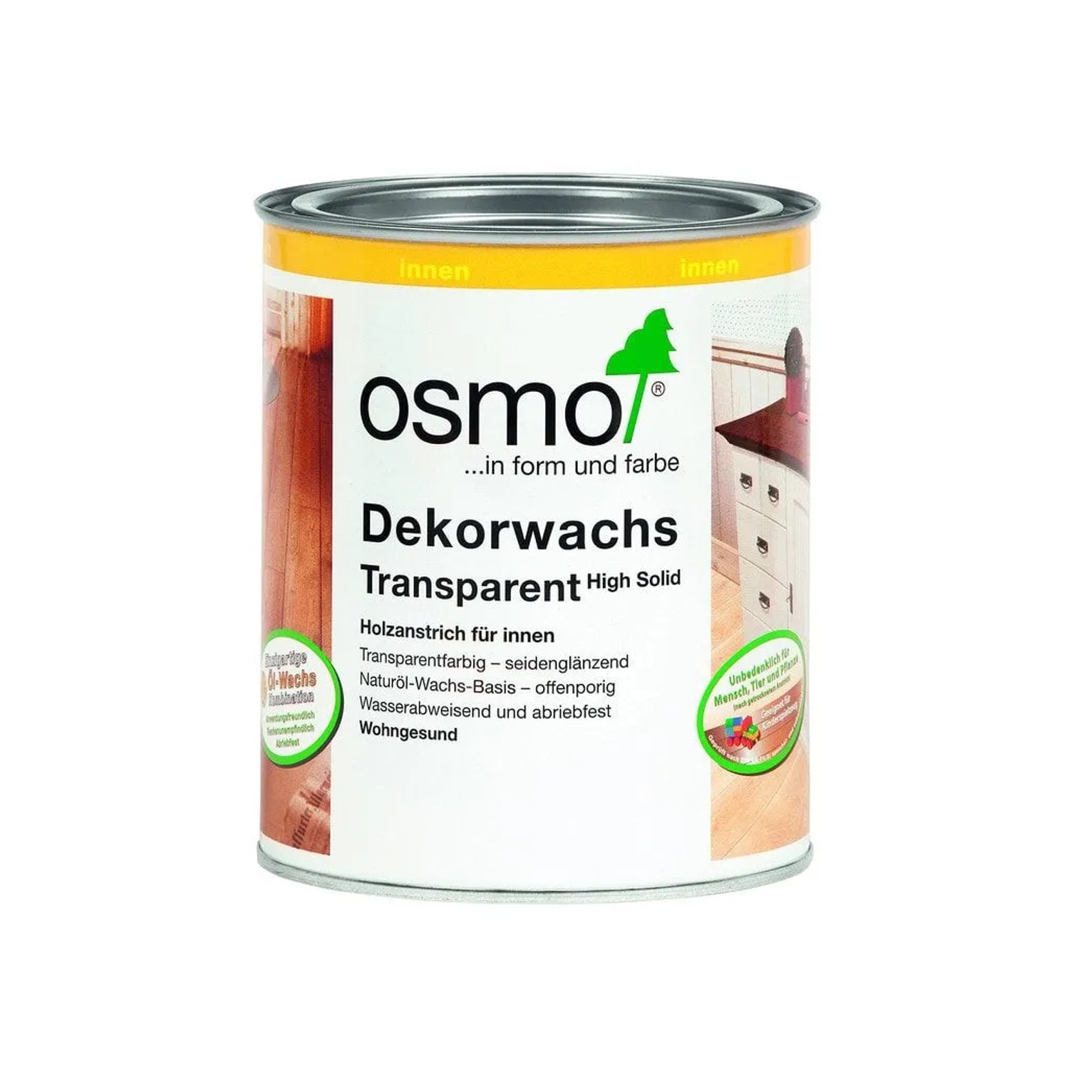 Osmo Dekorwachs-Transparent 3166 Nussbaum Inhalt 0,125