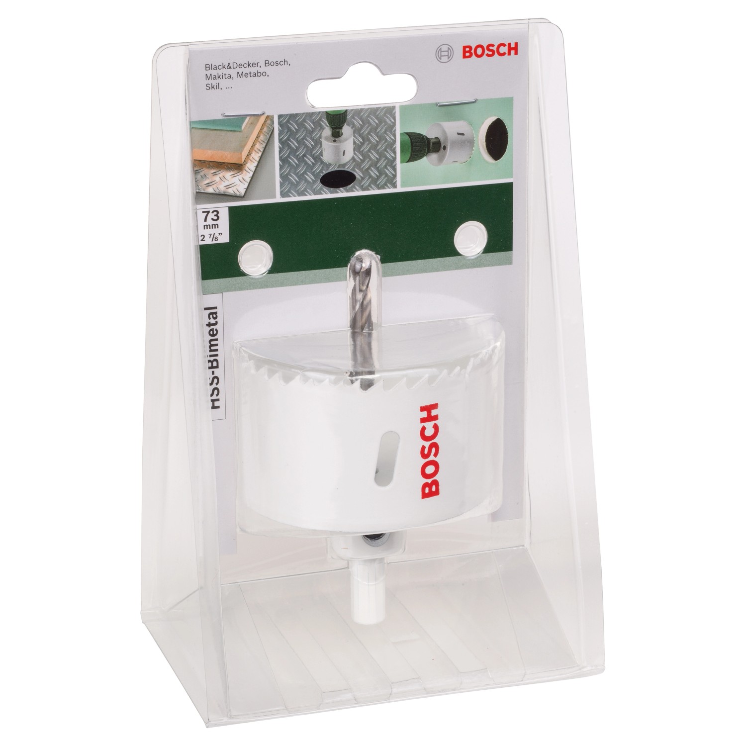 Bosch Lochsäge Bimetall, 73 mm, für präzise Bohrungen in Holz, Metall und Kunststoff.