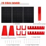 Costway Werkzeugwand Inkl. 28-Teiligem Regal-Set 3 Lochplatten_3