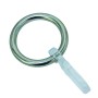 Gardinia Ring in Edelstahloptik mit Faltenlegehaken für Stilgarnituren, 6er-Pack.